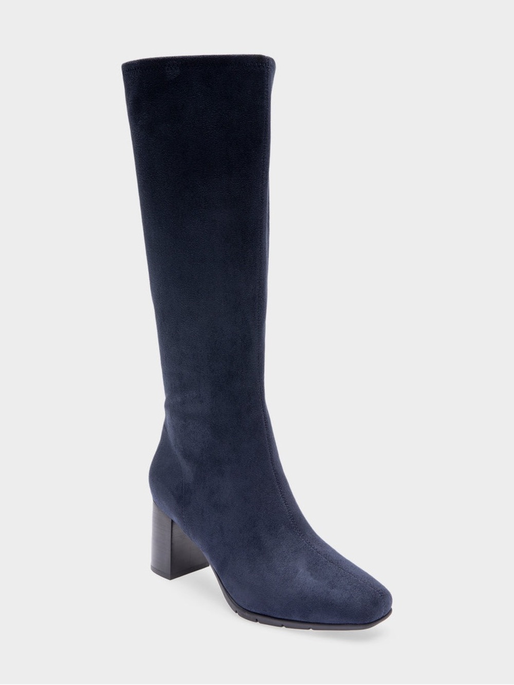 Aerosoles Navy Blue Knee High Block Heel Boots Size 6M NWT